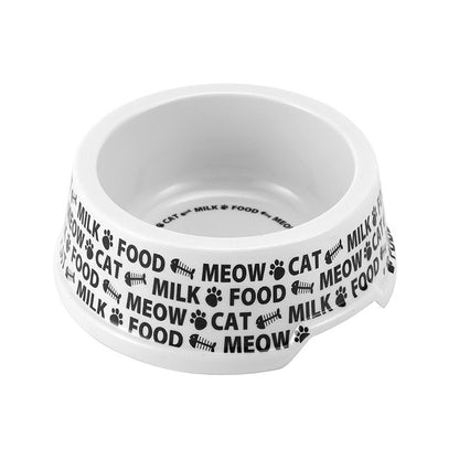 Printed Melamine Cat Bowl, Asstd Designs