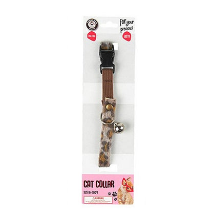 Cat Collar w/Bell, 18-28cm, 4 Asstd Colours