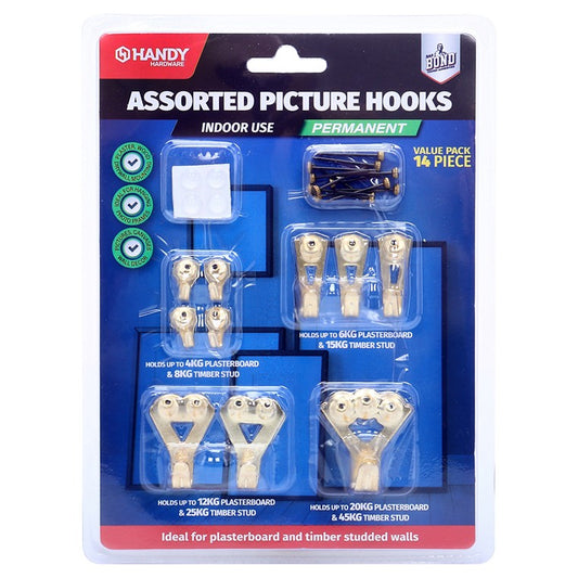 Picture Hooks, 14pc