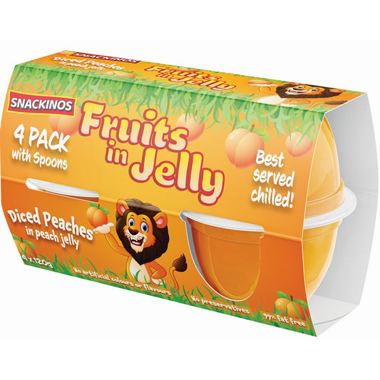 Snackinos Peaches in Peach Jelly