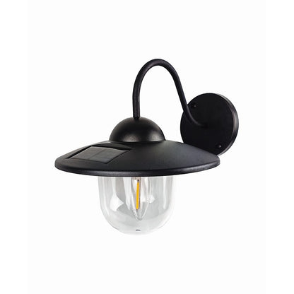 Solar Wall Light, Black