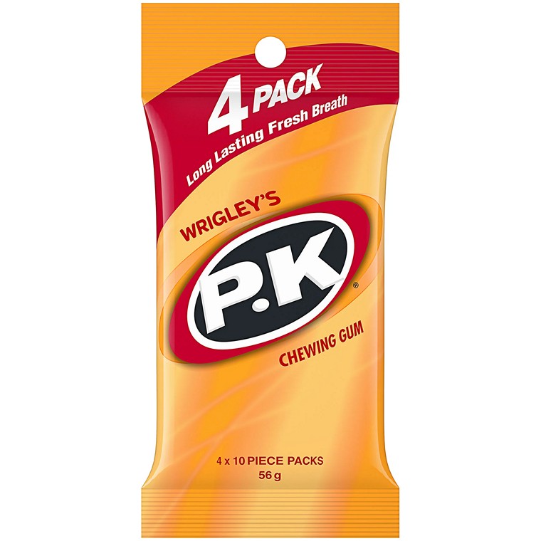 Wrigleys P.K Chewing Gum, 4pk