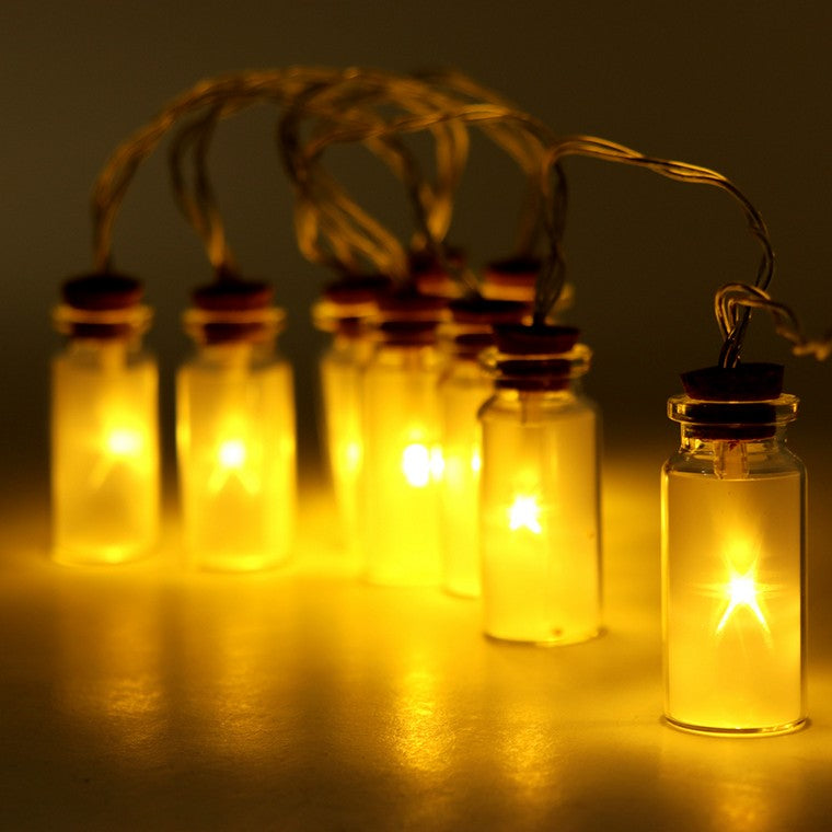 Mini Glass Jar Lights, Warm White, 1.6m