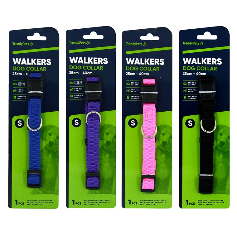 Walkers Dog Collar, Asstd, Small