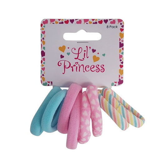 Little Princess Hair Elastics, 8pk