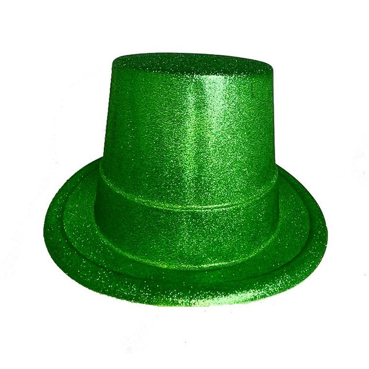 Party Top Hat Glitter, Green