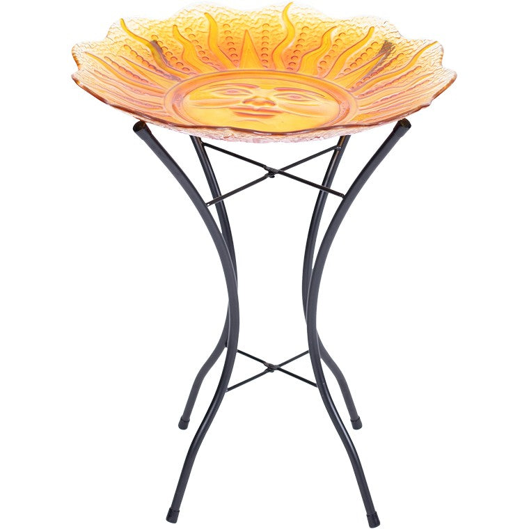 Sunface Bird Bath, Asstd